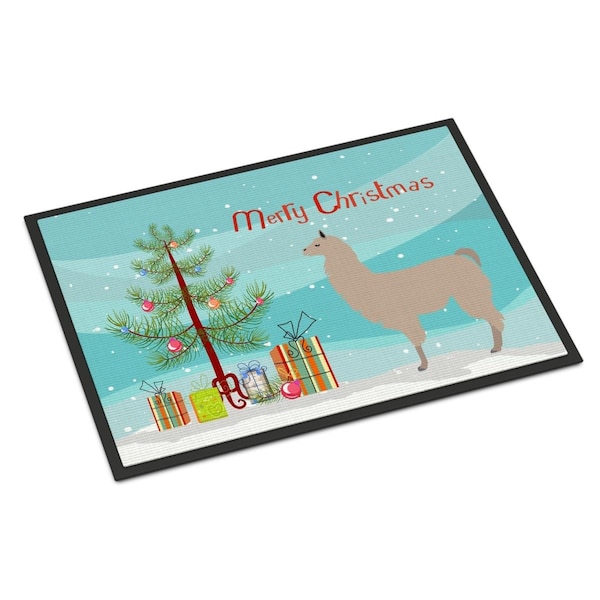 Carolines Treasures Llama Christmas Indoor or Outdoor Mat, 24 x 36 in. BB9283JMAT - main